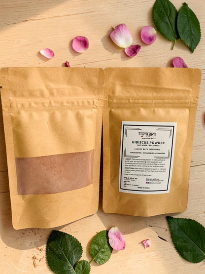 Natural Hibiscus Petal Powder Hair Mask