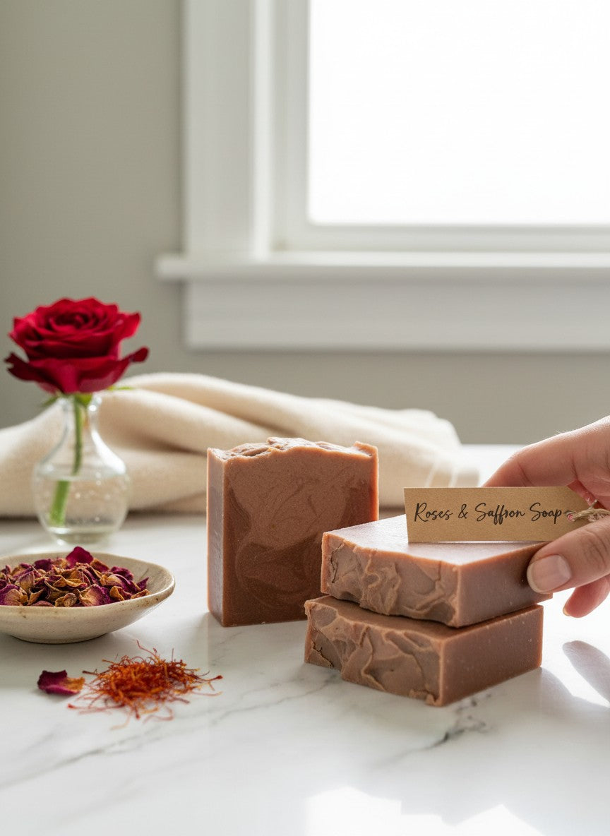 Rose & Saffron - Cold Process Soap
