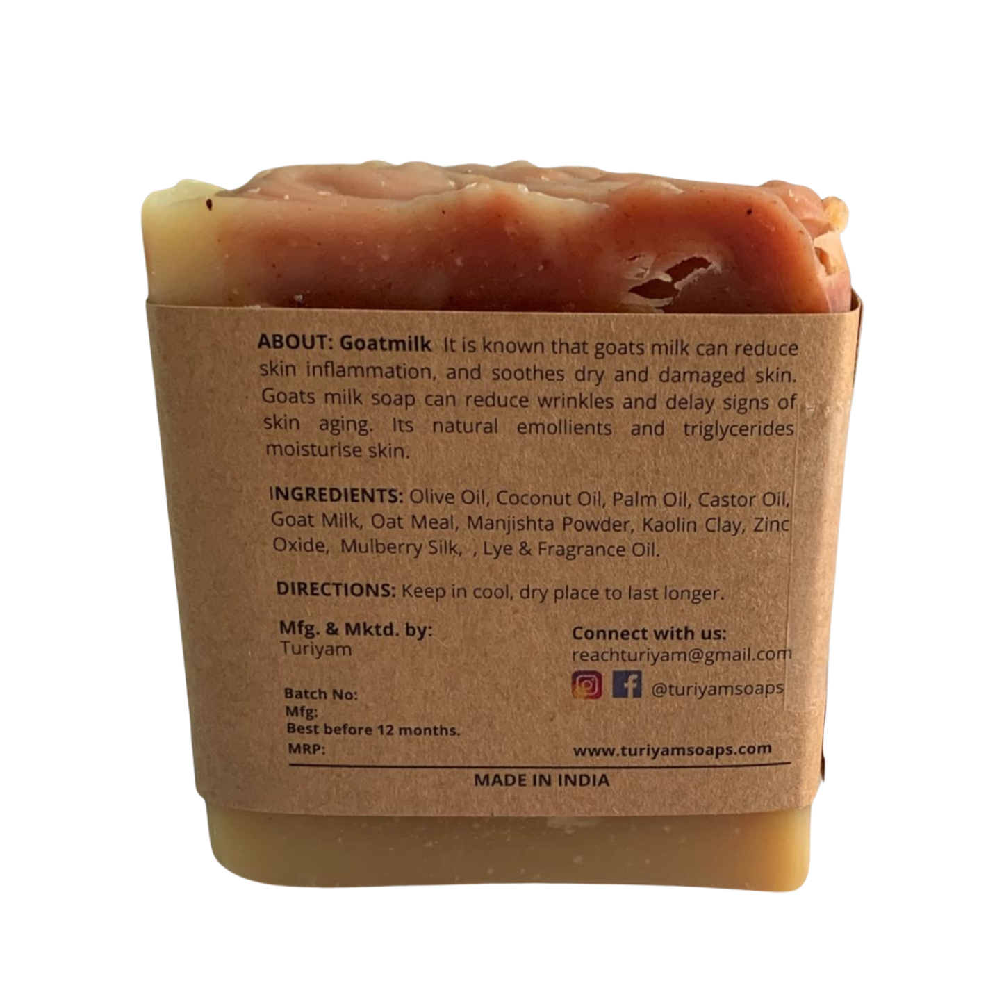 Goat Milk & Manjishta Soap