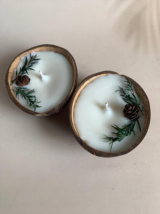 Coconut Shell Candle